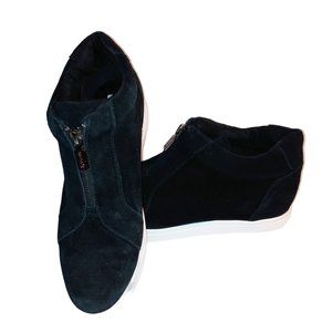 Blondo Waterproof Boots Sneaker Glenda Black Suede Size 8.5 Clean MSRP 109.00